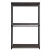 Monica 47" Farmhouse Wood Walk-in Closet Organizer with One Shelf in Rustic Gray
