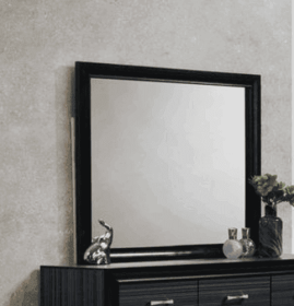 Naima Black Finish Mirror