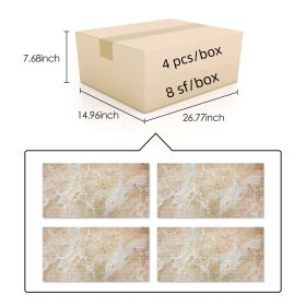 12X24 Inch Gold Yellow Beige Natural Marble, For Wall, FS Textured Finished, 3D Fluted Marble, Natural Stone