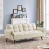 New Design Linen Sofa Furniture Adjustable Backrest Easily Assembled Reclinerst-BEIGE