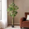63 Inch Artificial Pachira Money Tree for Office Home Living Room Floor Patio Greening Porch Decor