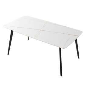 J3710 Porcelain Dining Table White 70"