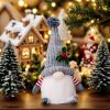 2pcs-red-gray-gnome-figurine-set-heavyduty-plastic-indoor-christmas-new-year-decorations