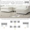 [VIDEO]86.5'' Chenille Modular Sectional Sofa with Storage Pockets, 5 Seat U Shaped Couch Set with Pillows,Free Combination