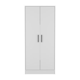 Canaan 2-Piece Bedroom Set, Armoire + Dresser, White