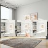 This-vanity-table-features-a-mirror-and-three-color-lighting-modes-it-has-four-drawers-open-shelving-a-movable-mirror