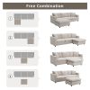 [VIDEO]101*66" Modern Sectional Sofa with Throw Pillows,Cloud L-shaped Couch Set with Wide Seat