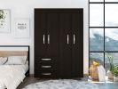 Mobile Armoire Velvet, Bedroom, Black