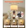 table-lamps-set-of-2-dimmable-farmhouse-bedside-nightstand-lamps-vintage-lamp-with-led-bulb-and-linen-shades