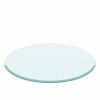 38.6" Inch Round Tempered Glass Table Top Clear Glass 2/5" Inch Thick Beveled Polished Edge