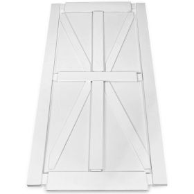 CRAZY ELF 36" x 84" "K" Style Real Primed Door Slab, DIY Panel Door, Modern Interior Barn Door, Moisture-proof, Anti-deformation