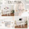 White Vanity Desk with Lightsmakeup Vanity with Lightsvintage Vanity Dresser with Lightsdressing Tablevanity Set with Mirror and Storage