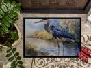 Blue Heron Front Door Mat Indoor Outdoor Rugs for Entryway, Non Slip Washable Low Pile, 24H X 36W