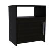 3 Piece Bedroom Set, Baltimore Shoe Rack + 2 Omaha Nightstands, Black