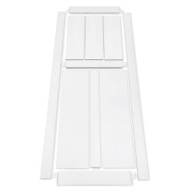 CRAZY ELF 28" x 84" "T" Style Real Primed Door Slab, DIY Panel Door, Modern Interior Barn Door, Water-proof, Anti-deformation