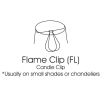 Hardback Chandelier Lampshade with Flame Clip (Set of 6), Black Animal Hide Lampshade with Gold Lining for Table Lamps, 3" Top x 4" Bottom x 4" Height