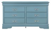 Glory Furniture LouisPhillipe G02180-D Dresser , Teal