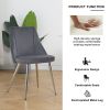 Modern Grey Velvet Dining Chairs