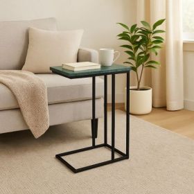 MarbleC Table For Living Room Set Of 1 With Metal Frame 24 Inch Height