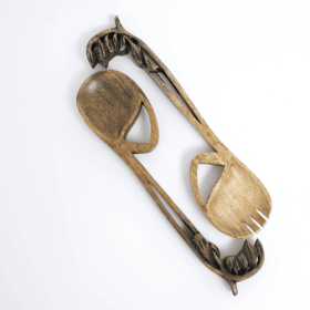 2 Piece Wooden Cooking Utensil Set