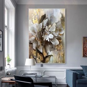 Handmade Flower Oil Painting On Canvas Wall Art Decoration Modern Abstract PictureLiving Room Hallway Bedroom Luxurious Decorative Painting (Style: 1.0, size: 60x90cm)