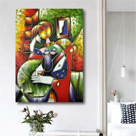 Hand Painted Oil Paintings Hand Painted Wall Art Abstract Modern Figure Picasso Girl Lady Nude Living Room Hallway Luxurious Decorative Painting (Style: 1.0, size: 100x150cm)