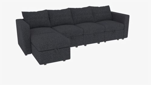 Modular 6-Piece Sectional Sofa â€“ 109''L x 54.5''W x 34''H, Available in Beige, Black, and Gray (Color: Gray)