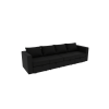 Livelylodge Modular Sectional Sofa with Wooden Frame and Pull-Out Bed, Convertible Couch for Living Room, Available in Black, White, and Gray