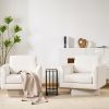 [Video]360Â° Modern Swivel Accent Chairs set of 2,30" W Teddy Sherpa Round Armchair,Thick Padded Lounge Sofa,Upholstered Comfy Barrel Chair