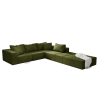 Modern Upholstered Sectional Sofa Couch Set,Modular 132" L Shaped Sectional Living Room Sofa Set With 6 Pillows