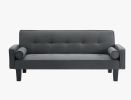 fabric sofa, medieval love seat sofa furniture, with pillows, living room button tufted sofa, pull point design