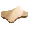42.52 Inch Modern Wooden Handcraft Drum Coffee Table Irregular Shaped Coffee Table for Living Room,Small Coffee Table with Sturdy Pedestal