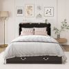Queen Size Murphy Bed Frame with Drawers Murphy Chest Bed with Charging Station