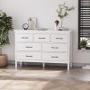 7 Drawer Dresser for Bedroom, Storage Cabinet With Metal Handles, Modern Closet Of Drawers for Living Room
