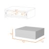 Vienna Floating Nightstand, Sleek Wall-Mounted Design with Spacious Drawer Storage, Dark Brown
