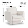 [Video]360Â° Modern Swivel Accent Chairs set of 2,30" W Teddy Sherpa Round Armchair,Thick Padded Lounge Sofa,Upholstered Comfy Barrel Chair