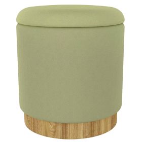 ALYA-STORAGE OTTOMAN (Color: Sage)