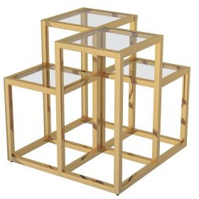 CASINI-ACCENT TABLE (Color: Gold)