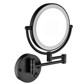 LED Wall Mount Two-Sided Magnifying Makeup Vanity Mirror (Option: as picture)