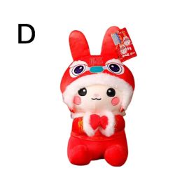 1pc Rabbit Doll (9.84"×4.72"); Lion Plush Toys; New Year's Mascot; Holiday Gifts; Pillow Decorations (Style: D)