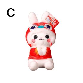 1pc Rabbit Doll (9.84"×4.72"); Lion Plush Toys; New Year's Mascot; Holiday Gifts; Pillow Decorations (Style: C)