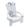 Beach Chair Home Decoration Creative Cute Ocean Beach Chair Ornament Wooden Craft Mini Miniature Kids Toy Decoración Hogar