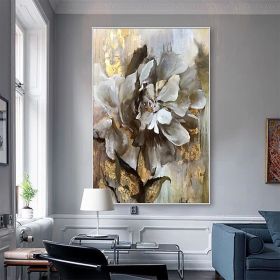 Handmade Flower Oil Painting On Canvas Wall Art Decoration Modern Abstract PictureLiving Room Hallway Bedroom Luxurious Decorative Painting (Style: 1.0, size: 100x150cm)