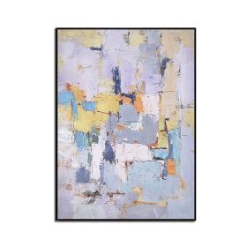 Colorful Geometric Abstract Painting Modern Canvas Poster Minimalist Wall Art Pictures For Living Room Aisle Studio Decor (size: 70x140cm)
