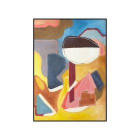 Abstract Colorful Geometric Graphic Canvas Painting Scandinavia Styles Wall Art Picture Posters  for Living Room Home Decor (size: 50x70cm)