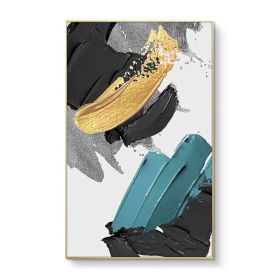 100% Handmade Art rectangle Abstract Simple Pretty Canvas Oil Painting Wall Art Picture For Living Room Aisle Modern Home Decor (size: 75x150cm)