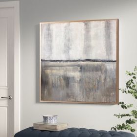 Large Oil Painting Abstract Silver Painting Oversize Art Wall Painting Simple Wall Art Minimalist Abstract Painting Office Decor (size: 120x120cm)