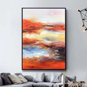 100% Hand Painted Abstract scenery Oil Painting On Canvas Wall Art Frameless Picture Decoration For Live Room Home Decor Gift (size: 100x150cm)