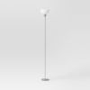 Torchiere Floor Lamp Black Minimalist Standing Light with 3-Way Switch Light Bulbs Not Included