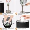 Small Bedside Lamp Touch Control Table Lamp with USB A+C Charging Ports & AC Outlet 3-Way Dimmable Nightstand Lamp with Linen Fabric Shade for Bedroom